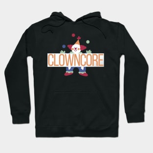 Clowncore flat design - Colorful Juggler Hoodie